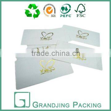 Hot gold stamping logo perfume test strips perfume testing paper