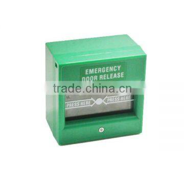 Green Color Double Pole 12VDC Alarm System conventional Manual Alarm Button