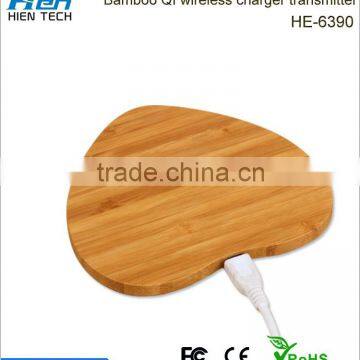 Qi Universal Natural Wood Desktop Table Wireless Charger for Smart Phones photo-3