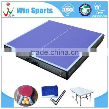 fold use small size kids pingpong tables