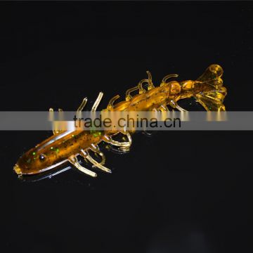 6Pcs Bionic Shrimp Prawn Bait Soft Bait Artificial Fishing Lure Fishing Tackle