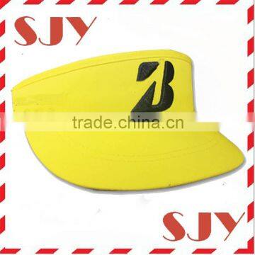 3d puff embroidery mens wide brim golf sports visor cap