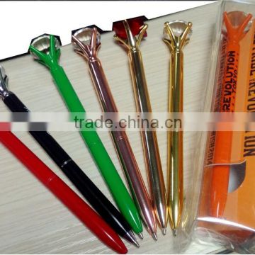 KKPEN Rose gold metal crystal stylus pen crystal ball pen crystal pen