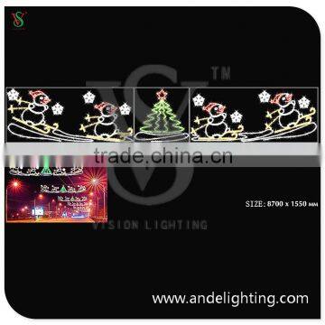 CE/ROHS Outdoor Christmas 2D Motif Light Christmas Street Decorative Motif Light