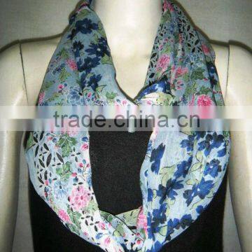 Chiffon Printed Infinity Scarf 2013