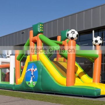 Outdoor football china inflatable obstacle course in inflatable bouncer equipment for adults supplier