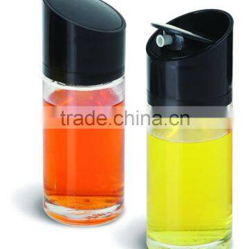 SINOGLASS 2 pcs glossy finish glass oil and vinegar jar set