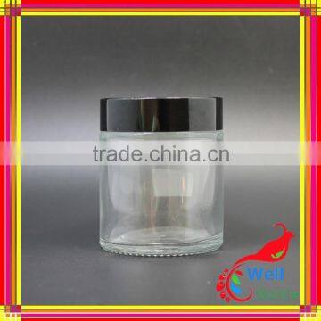 100g glass jar with clear glass cream jar for cosmetic cream jar