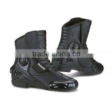 Waterproof, low cut , stylish racing motorcycle white boots