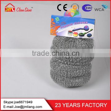 China Factory Wholesale Best-Selling Dishes Washing Silver Galvanized Mesh Scourer