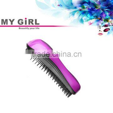 2016 My girl private label hair extension plastic hair trimmer comb salon, Tangle Detangling Brush