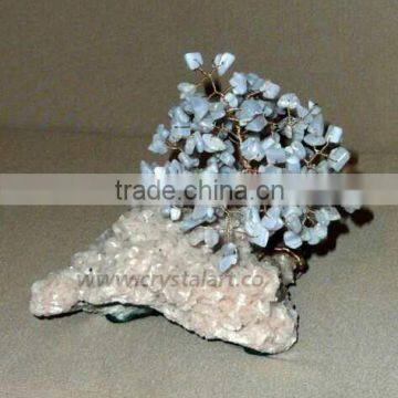 Blue Lace Agate Gemstone Tree