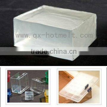 Beauty and excellent hot melt adhesive for Transparent Box