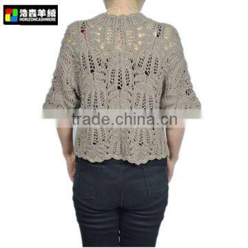 Fashion Ladies Crochet Cardigan Sweater, Hand Crochet Cardigan Sweater photo-3
