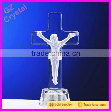 Fashionable style crystal cross shaped crystal craft