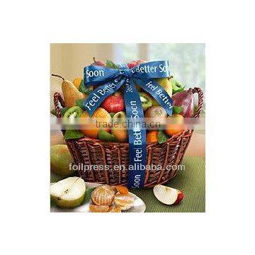 fashionable printer for ribbon on fruit basket