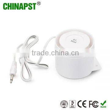 DC9-12V Wired Mini White wall-mounted Siren for alrarm system PST-MS102