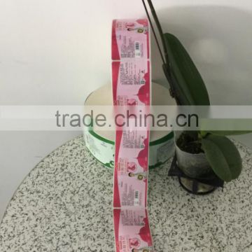 Low price and high quality paper material with lamination labels printed self-adhesive stickers