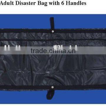 black funeral corpse body bag