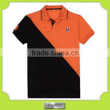 Custom design high quality color combination embroidery polo t-shirt import