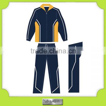 customzied nylon navy high quality men's tracksuit