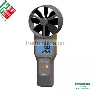 AZ8916 High Precision 10cm Vane Digital Anemometer Wind Speed Measuring Instrument Air Flow Detector with Optional Wind Shield