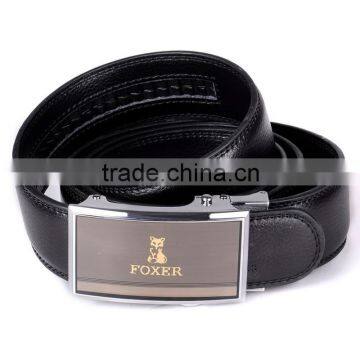 automatic buckle leather belt handcrafted leather belt custom leather belt