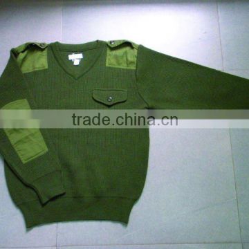 military wool pullover