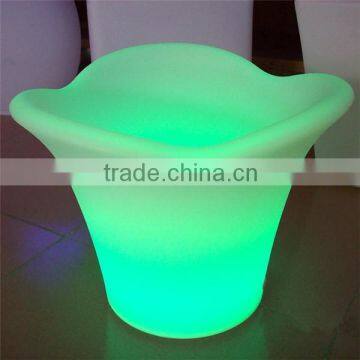 PE Plastic 16 Color Changing Rechargeable Led Flashing Ice Bucket photo-3