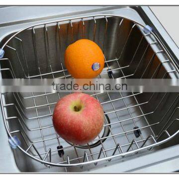 2014 China Manufacture Eco-friendly Kitchen Metal Sink Basket