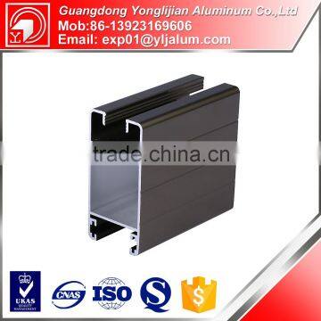 Distinctive Anodize black Square T3-T8 Aluminium profile to make doors and windows