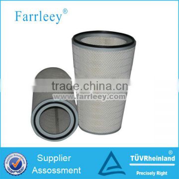 Gas turbine power plants pleated air filter cartridge,Furnace blast air station air intake filter cartridge