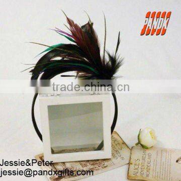 Hot sexy colorful feather handband for Masquade party girls