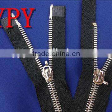 Hot Sale 5# Two Way Slider Metal Zipper for Men's Coat with Factory Price