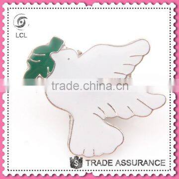 Metal lapel pins china, dove of peace wholesale custom lapel pins