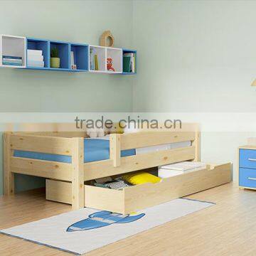 10% Discount Hot Selling Solid Wood Design Children Bed With Storage