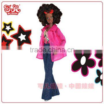 2015 Plastic Material and PVC Plastic Type black doll