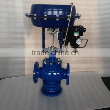 low price press plate welded gas regulating valve with pneumatic