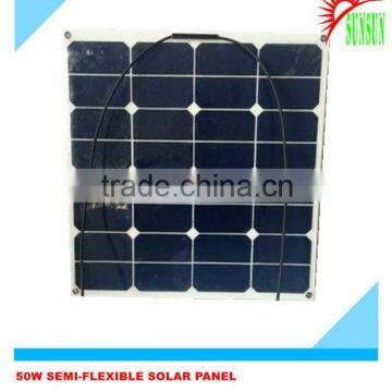 50W Sunpower cell Semi-flexible solar panel