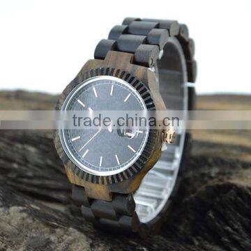 Hot sell Fashion wooden big wrist watch for man