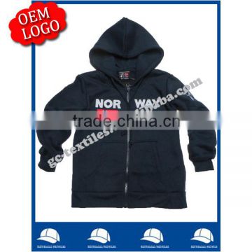 Top Quality Kid's Hooded Zip up Fleece Jacket