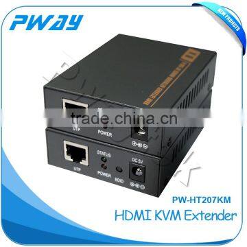 Support copy EDID and KVM/usb function 3D hdmi transmitter extender 60m over cat6