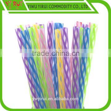 Factory directly supply colorful plastic striped straight straws