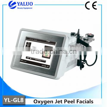 Microdermabrasion YALO 2016 Hot Sale Photon Light Skin Whitening Oxygen Jet Peel Machine Dispel Pouch