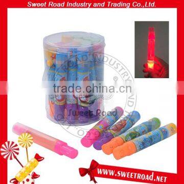 Pen Shaped Lighting Sour Spray Liquid Candy