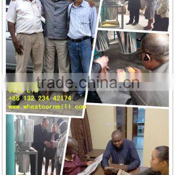 customer visiting for maize milling machines