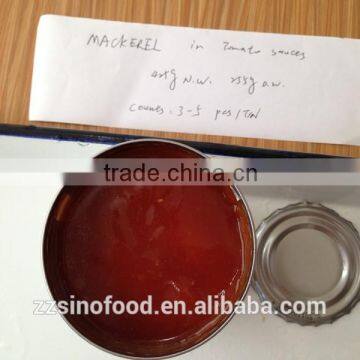 Health and Hot Sale Food Mackerel in Tins Canned Fish