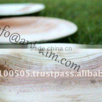 Dinnerware areca palm leaf organic flat round plates