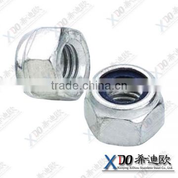 inconel 625 factory low price stainless steel hot sell steel lock hex nut with nylon insert