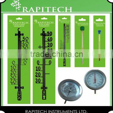 Gardening Indoor Outdoor Plastic Wooden Metal Wall Thermometer photo-5